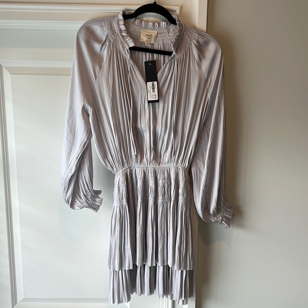 NWT SILK LONG SLEEVE DRESS